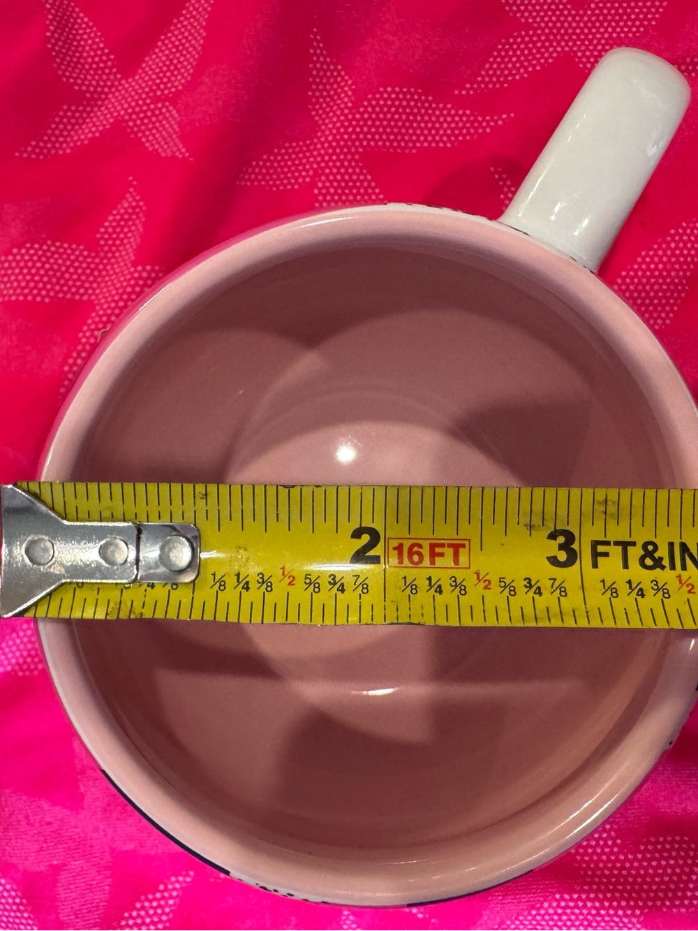 Starbucks 2023 Pink Blue Flower Floral Speckled Ceramic Mug 14 oz Coffee Tea Cup - Picture 5 of 9